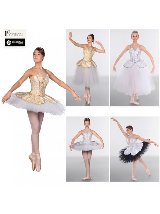 Corpetto Prestige Floreale per Tutù Piatto o Degas Danza 1st Position COTU0057